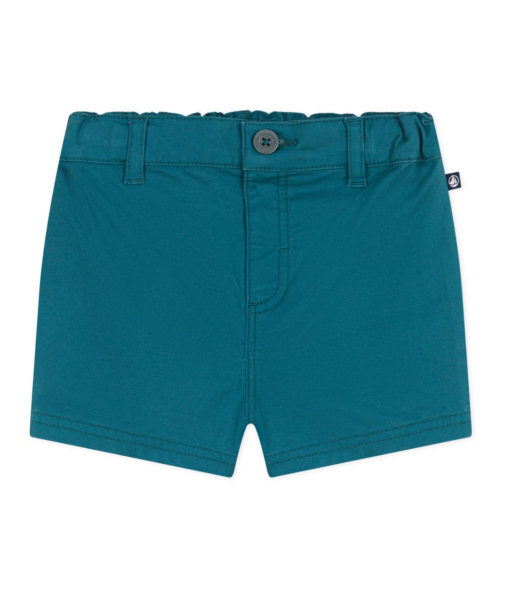 Petit Bateau - Babies' Plain Serge Shorts - Dragonfly Green