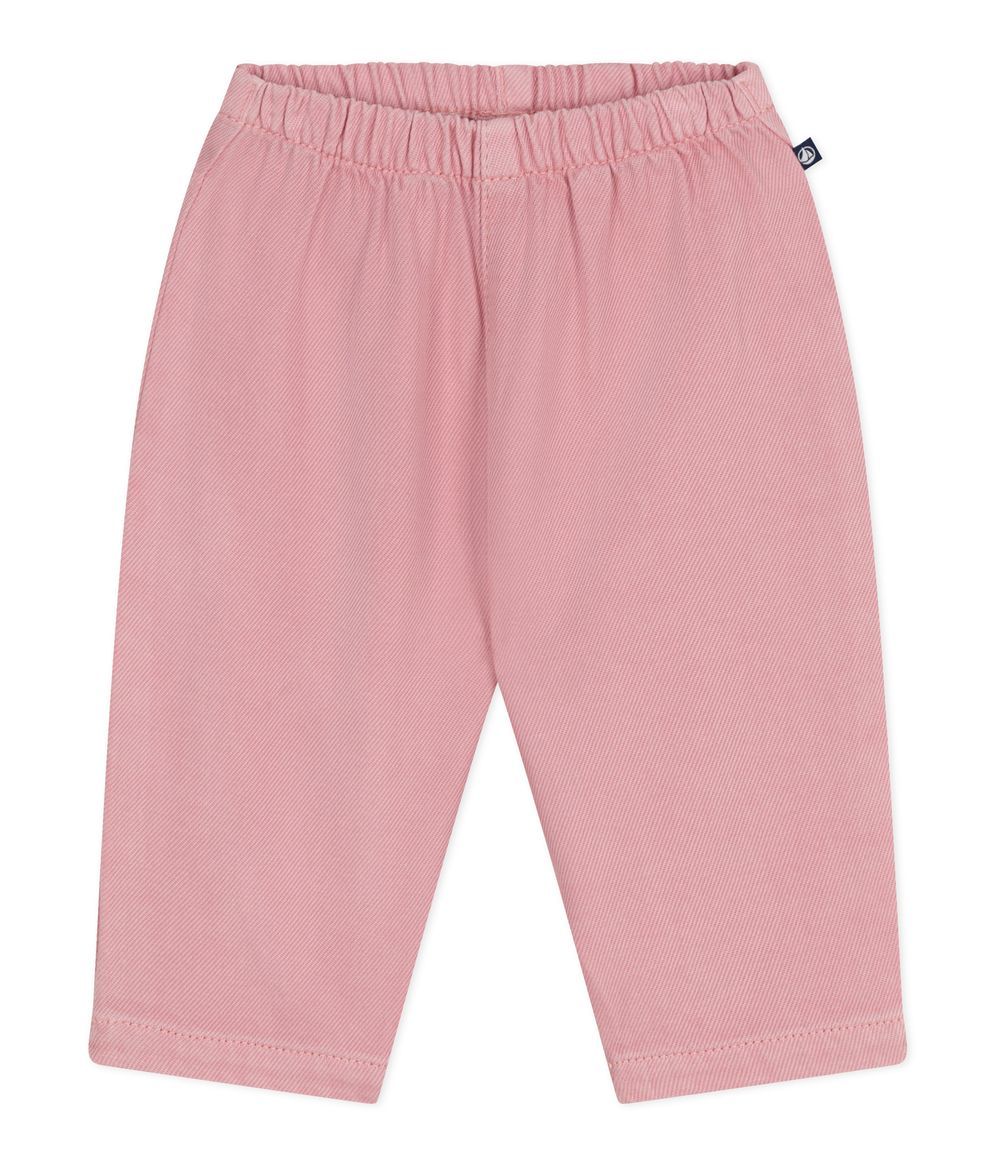 Petit Bateau - Babies' Plain Soft Trousers - Charme Pink