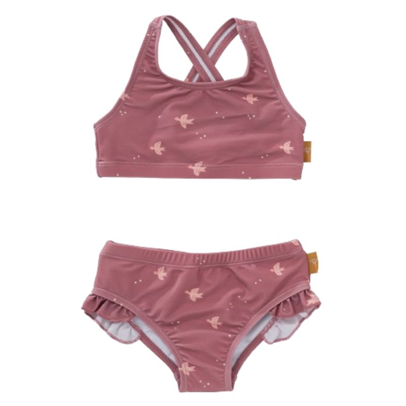 Fresk - 2pc-Set - Girl's Printed UV Bikini - Swallow