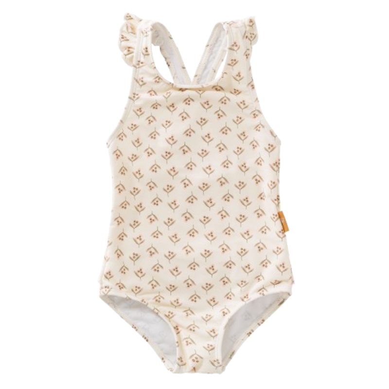 Fresk - Girl's Printed UV Swim Tanksuit - Olives
