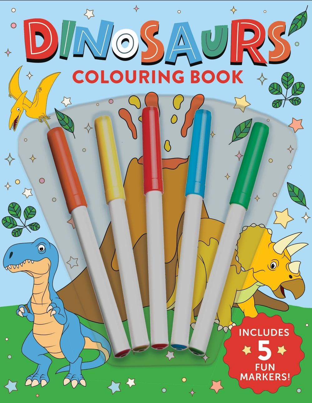 كتاب تلوين Dinosaurs Colouring Book