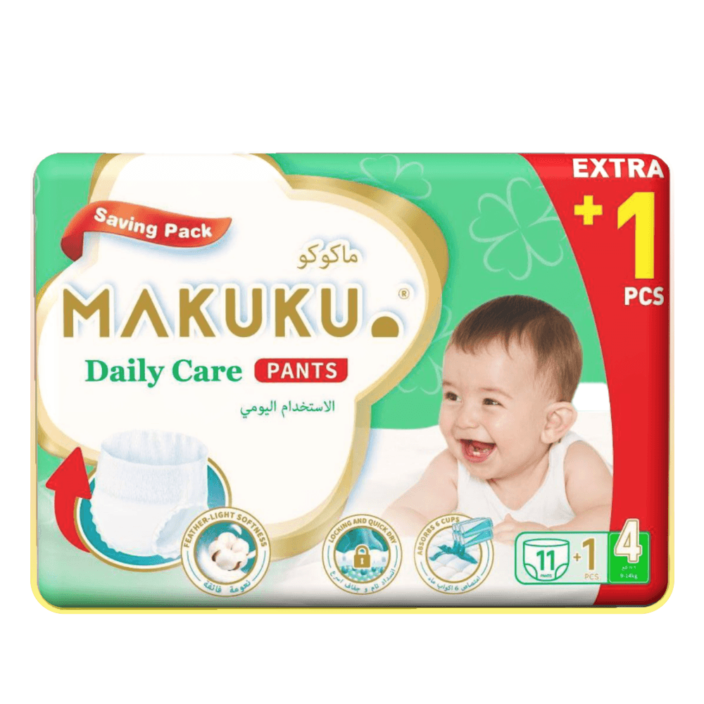 Makuku - Daily Care Diaper Pants - Size 4 - 9-14 kg - 12 Pcs