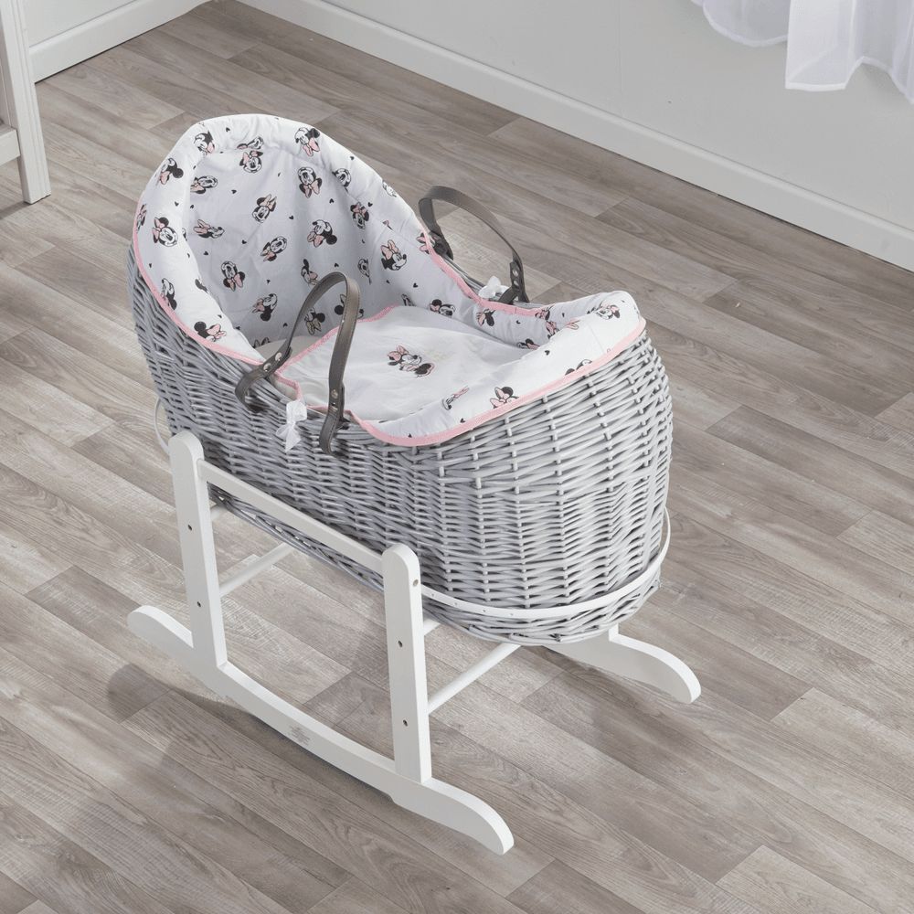 Kinder Valley - Minnie Mouse Grey Pod With White Rocking Stand