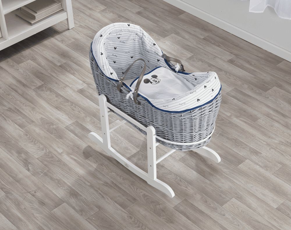 Kinder Valley - Mickey Mouse Grey Pod With White Rocking Stand