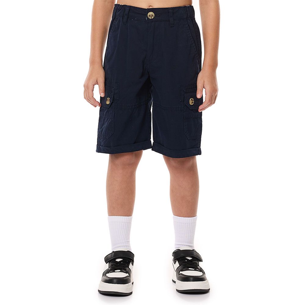 Victor And Jane - Boy's Cargo Shorts - Navy