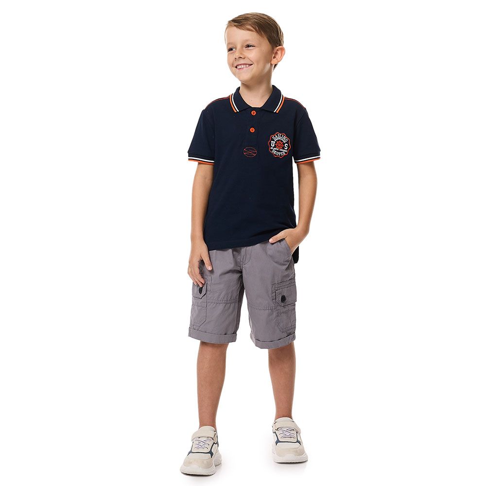 Victor And Jane - Boy's Cargo Shorts - Dark Gray