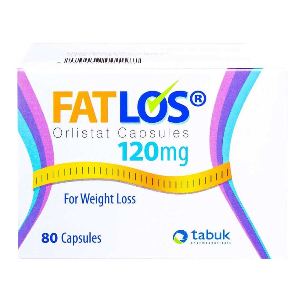 Fatlos - Orlistat 120mg Capsules - 80 Pcs