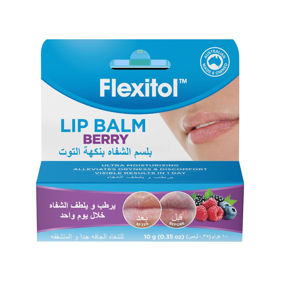Flexitol - Lip Balm - Berry - 10 gm