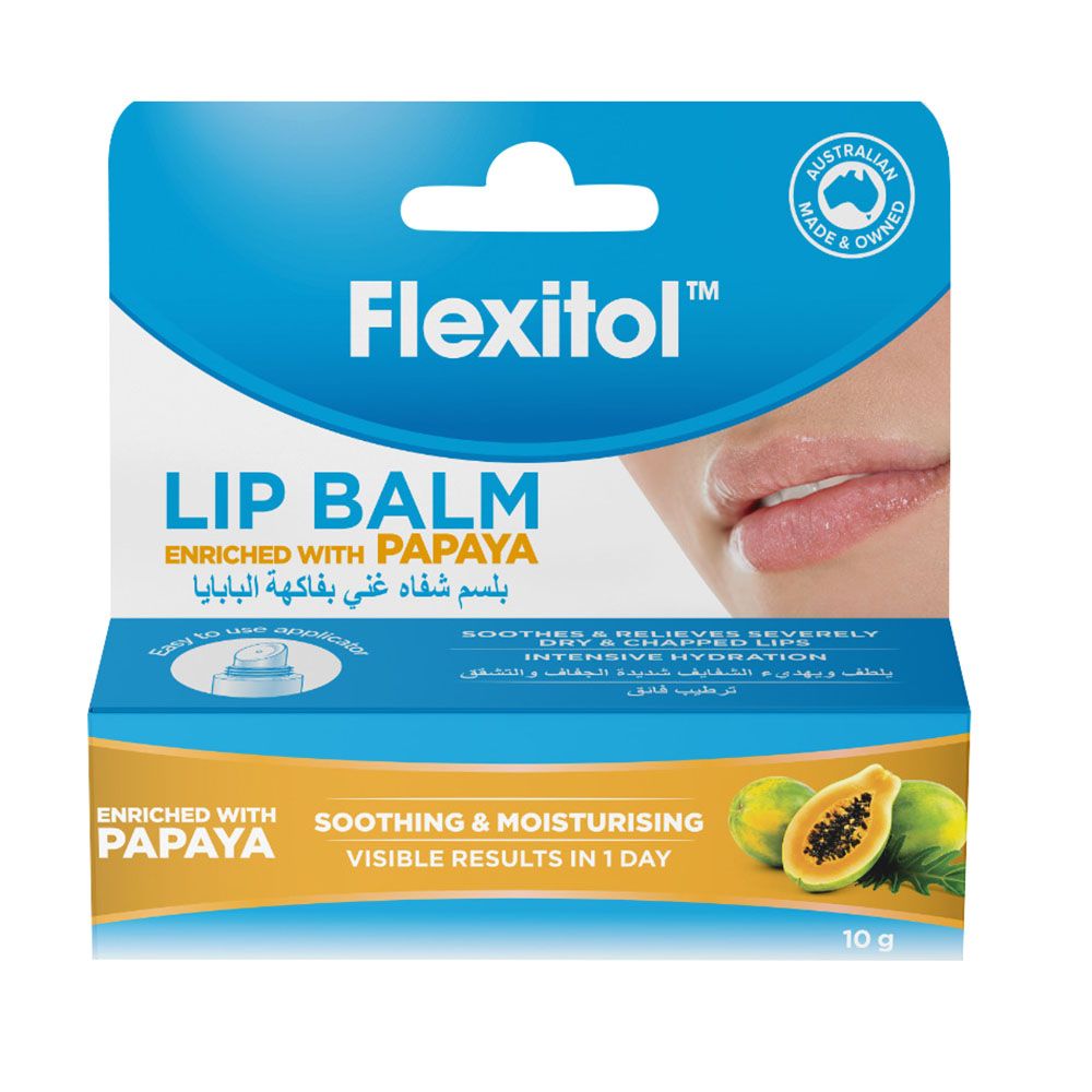 Flexitol - Lip Balm - Papaya - 10 gm