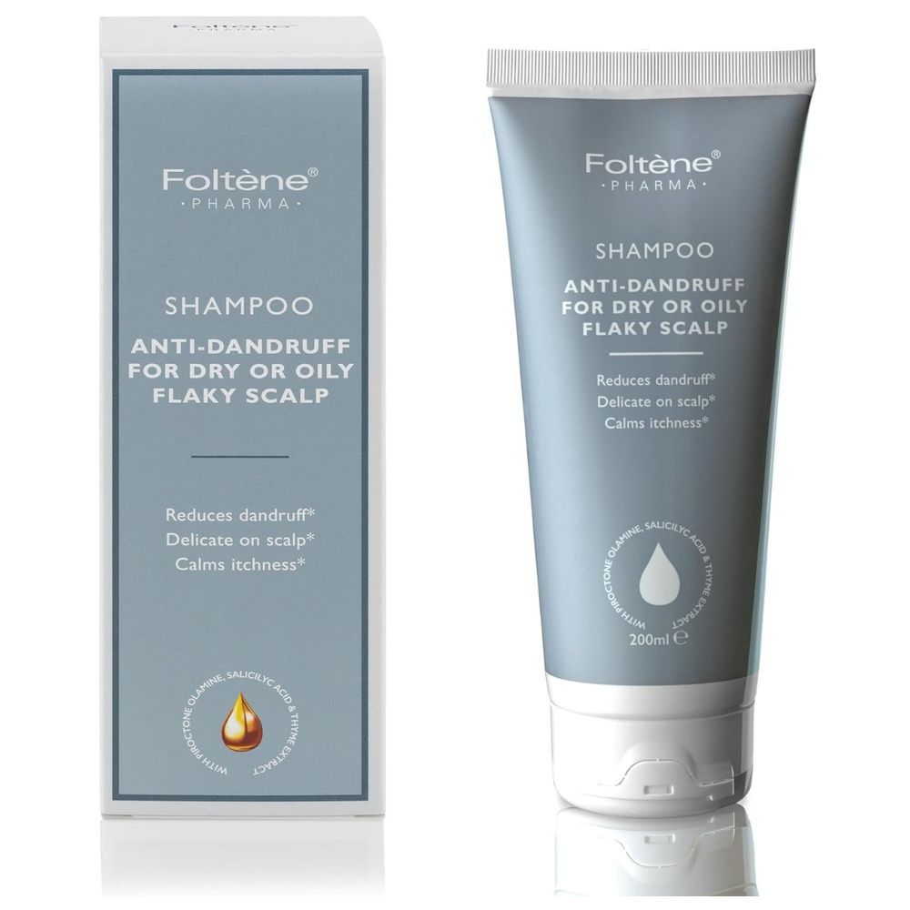 Foltene - Dry Or Oily Flaky Scalp Anti-Dandruff Shampoo - 200 ml