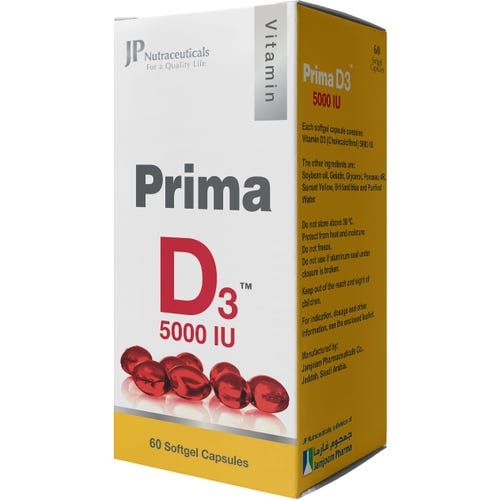 Prima D3 5000IU - 60 Capsule