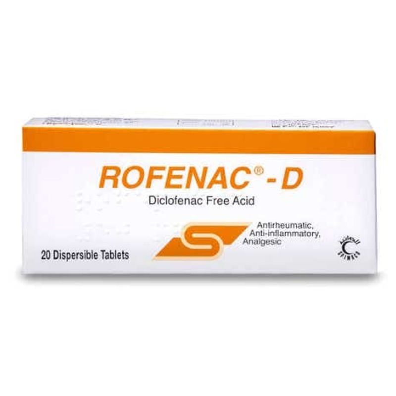 Rofenac-D 50mg - 20 Dispersable Tablet