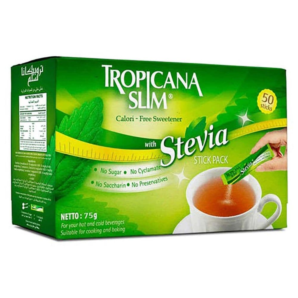 Tropicana Slim - Stevia Zero Calorie Sweetener - 50 Stick