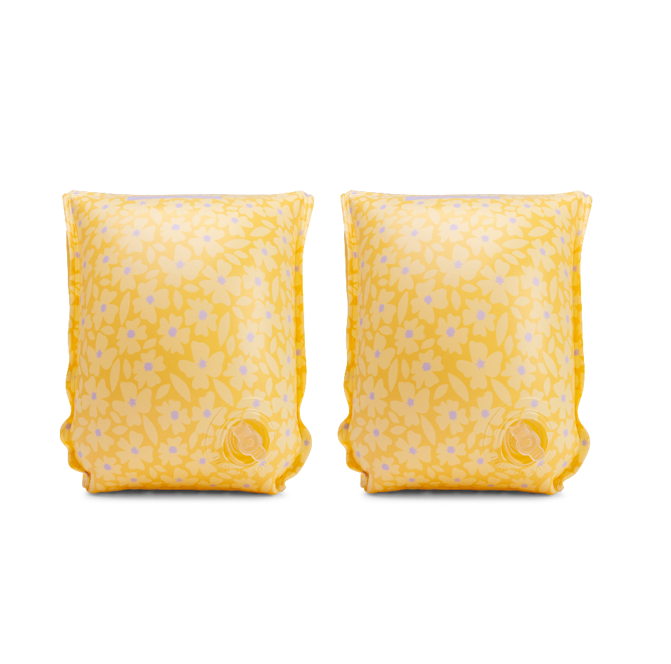 Swim Essentials - Florish Yellow Swimming Armbands