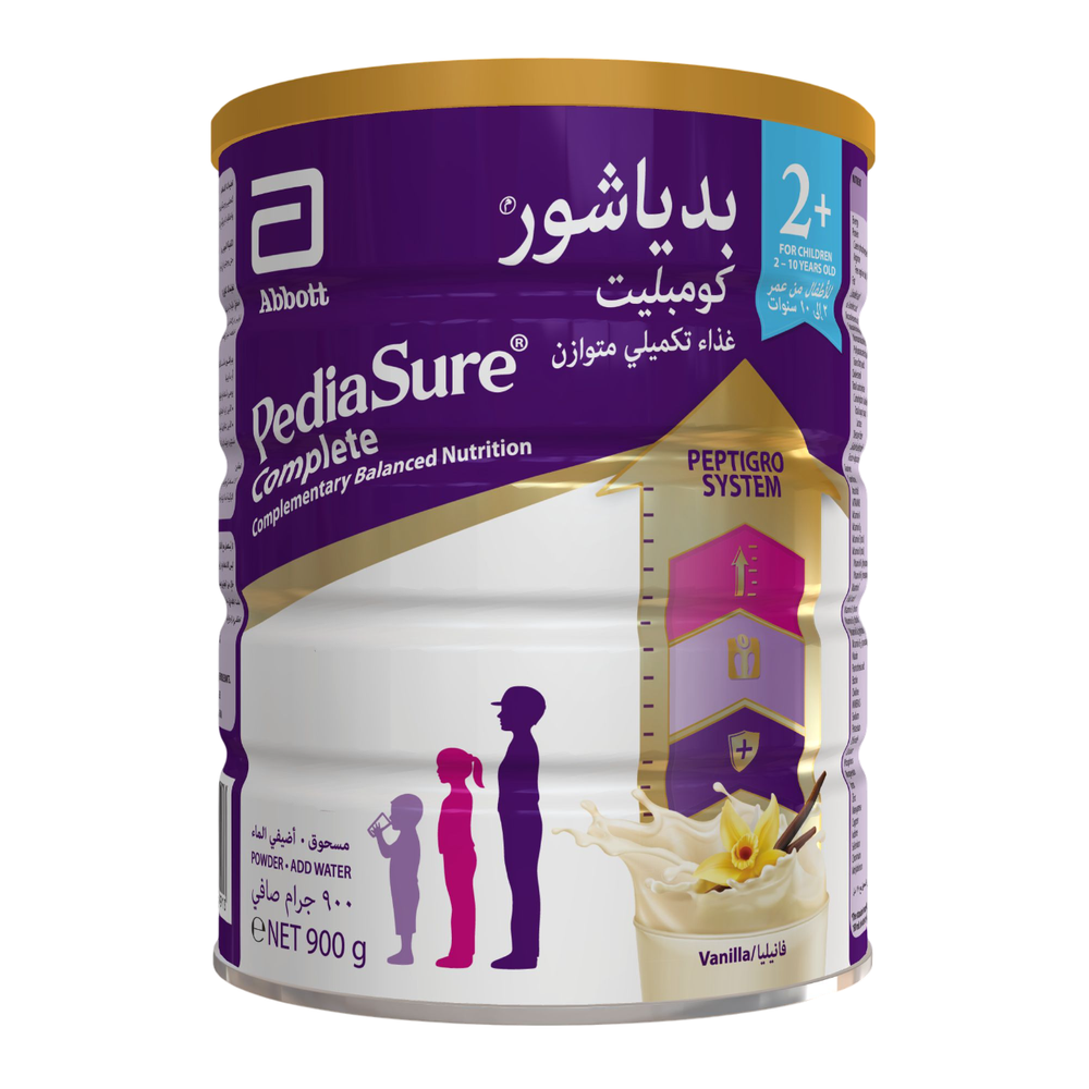 بدياشور - حليب غذاء تكميلي متوازن - بيبتجرو بالفانيليا 2+ - 900غ
