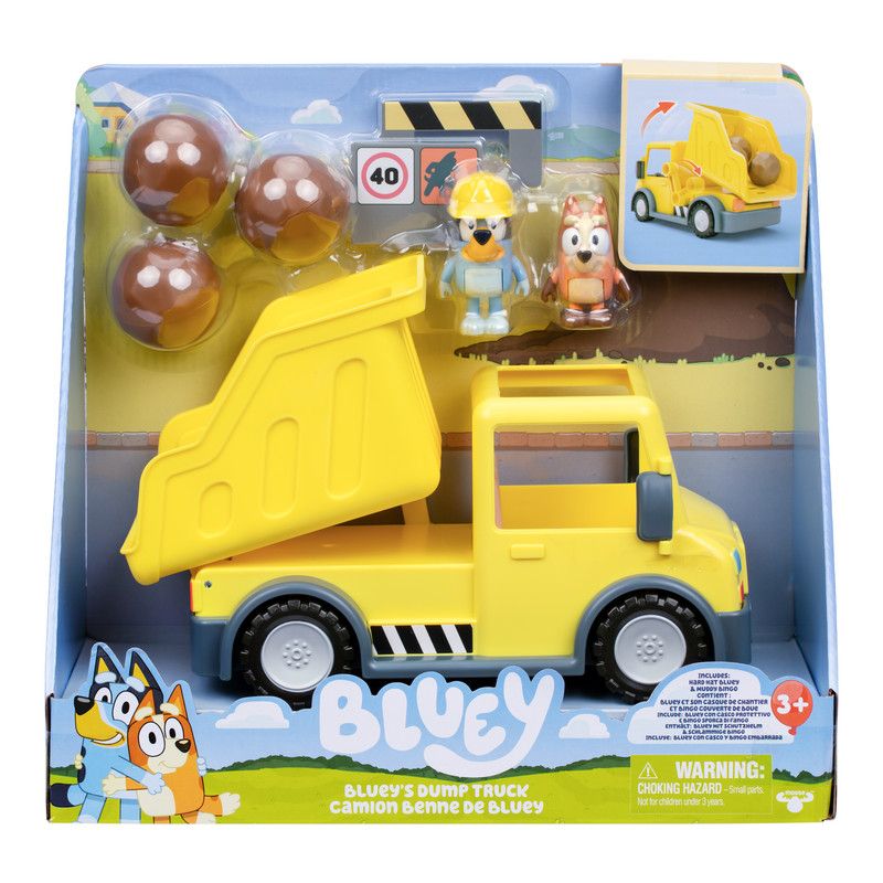 Bluey - Dump Truck Playset S12 - Multicolor - 9 Pcs