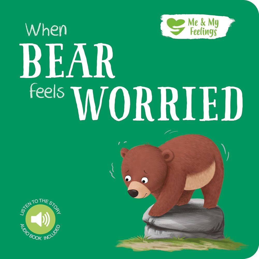 North Parade Publishing - Me And My Feelings Square Board Book - When Bear Feels Worried