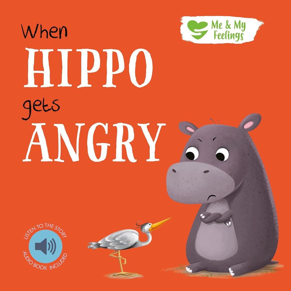 North Parade Publishing - Me And My Feelings Square Board Book - When Hippo Gets Angry