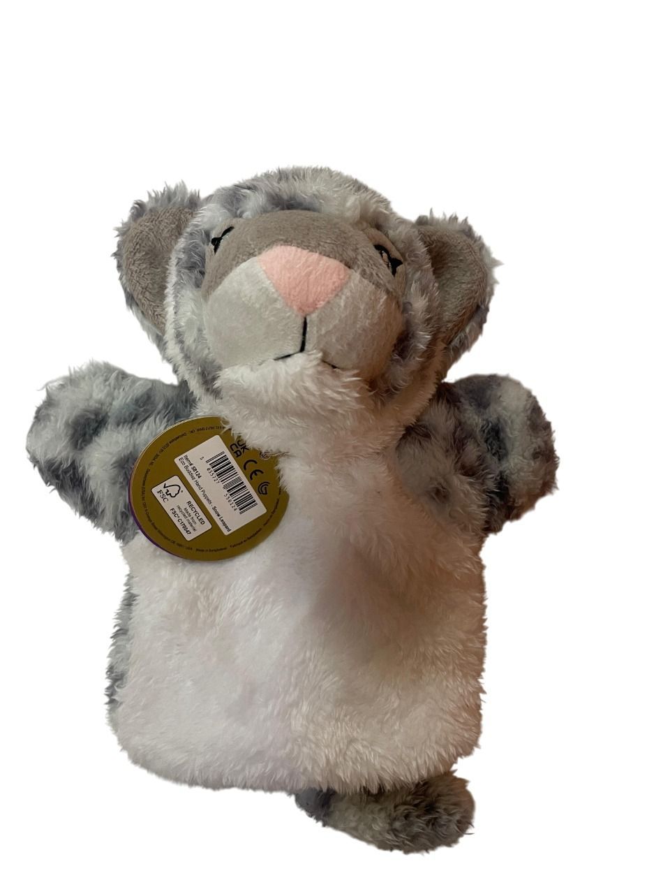 Deluxe Base - Eco Buddiez Hand Puppets - Snow Leopard