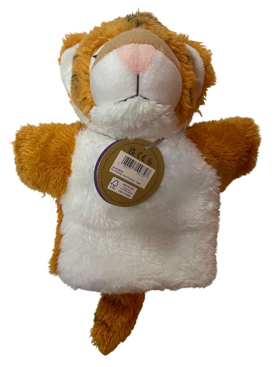 Deluxe Base - Eco Buddiez Hand Puppets - Tiger