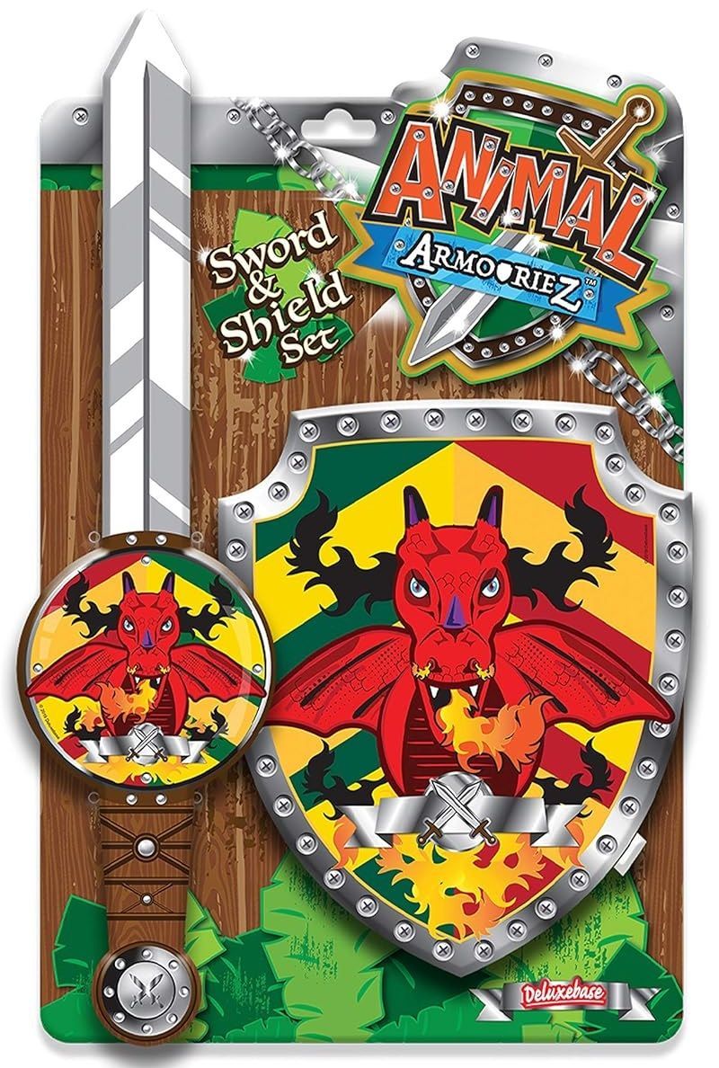 Deluxe Base - Animal Armouriez Sword & Shield Set - Dragon - 2 Pcs