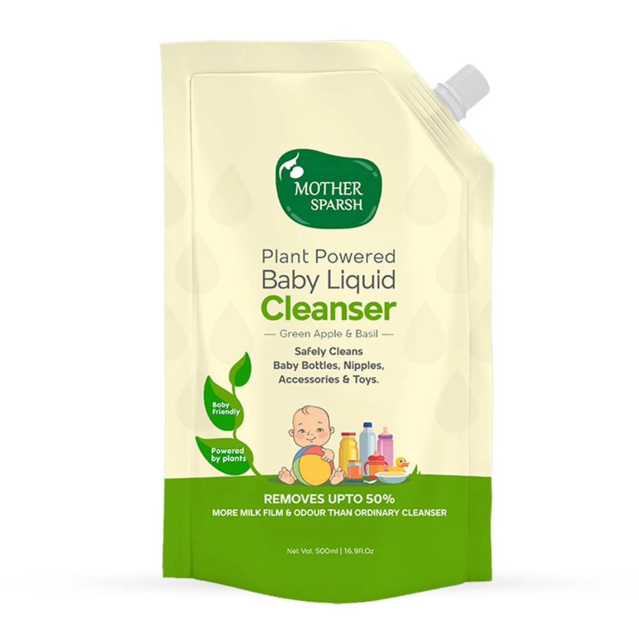 Mother Sparsh - Plant Powered Baby Liquid Cleanser Refill Pack - 500ml