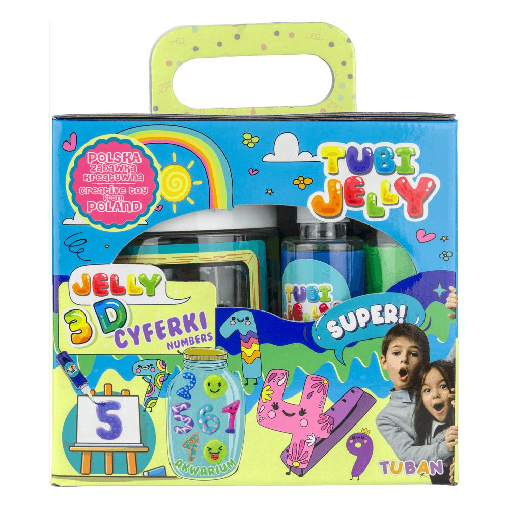 Tuban - Tubi Jelly Set W/  6 Colors & Small Aquarium - Numbers