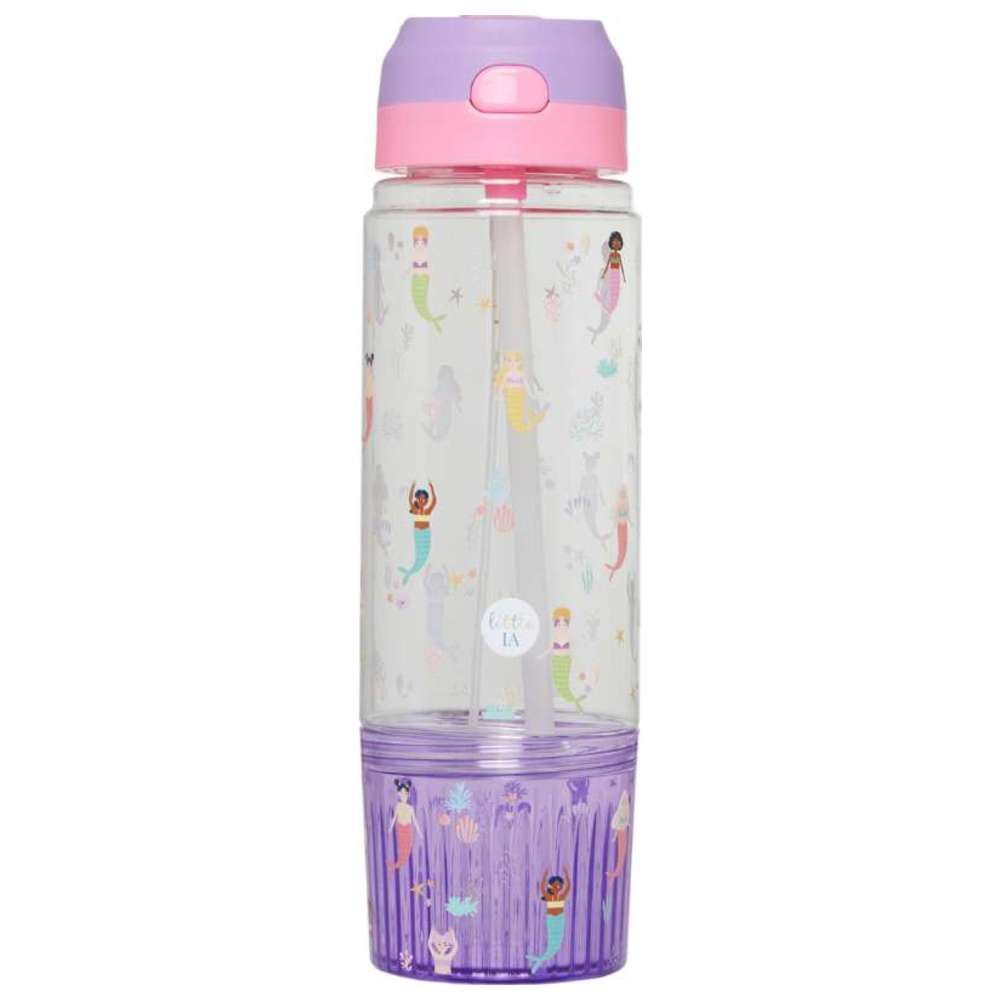 Little IA - Personalized Munch & Mist 3-in-1 Tritan Water Bottle - Mermaid - 650 ml