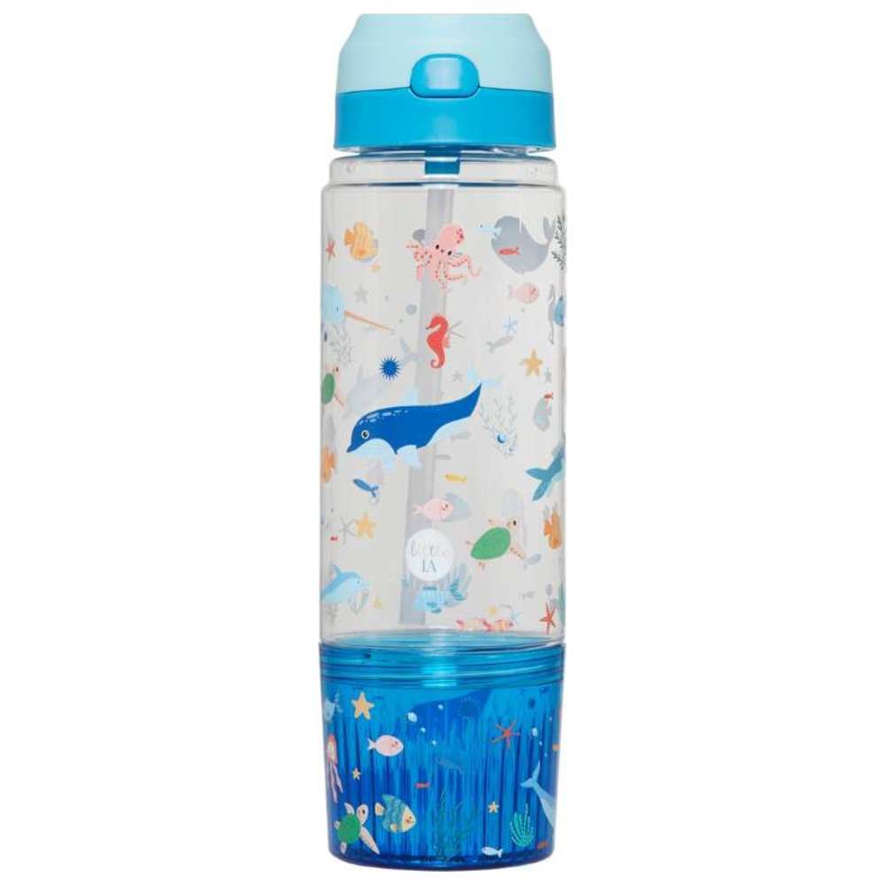 Little IA - Personalized Munch & Mist 3-in-1 Tritan Water Bottle - Seaworld - 650 ml