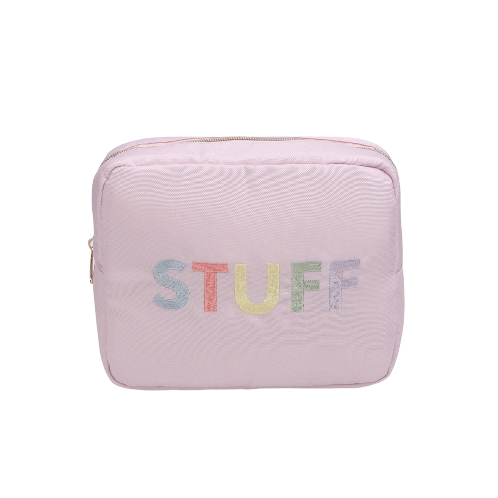 Little IA - Stuff Embroidered Pouch - Purple