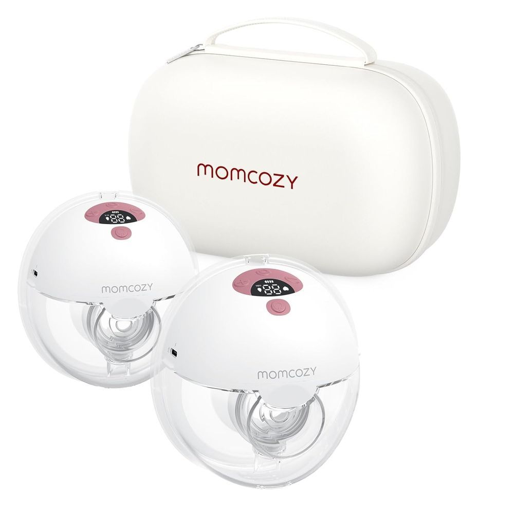 Momcozy - Wearable Double Breast Pump M5 Set - Maroon