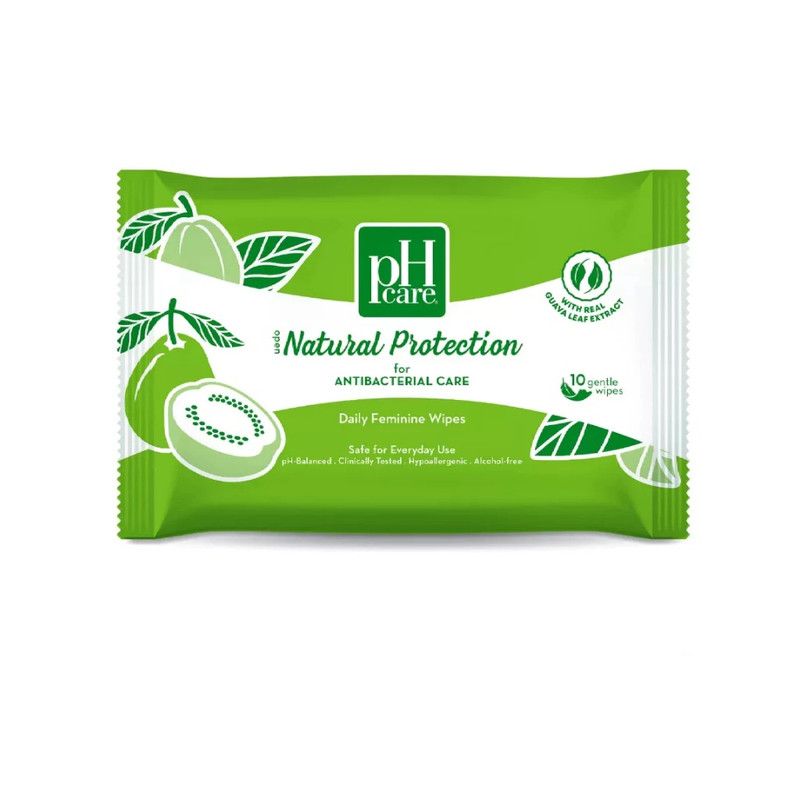 pH care - Daily Feminine Wipes - Natural Protection - 10 Wipes