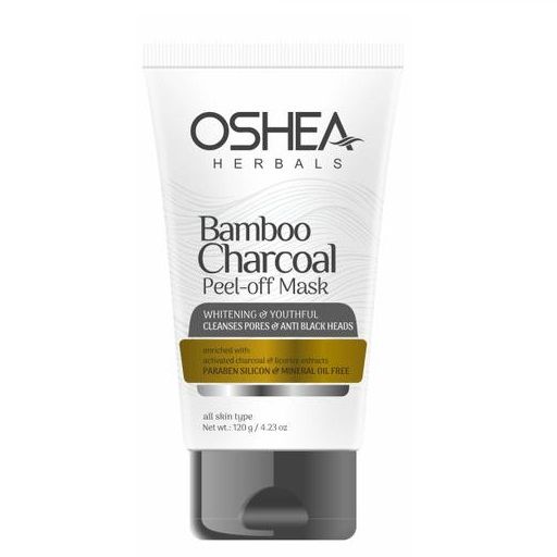Oshea Herbals - Bamboo Charcoal Peel-Off Mask With Activated Charcoal & Licorice Extracts 120g