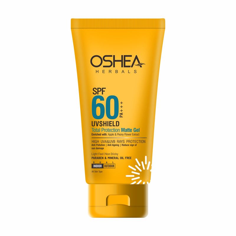 Oshea Herbals - UV Shield Total Protection Matte Gel Spf60 With PA+++ 60g