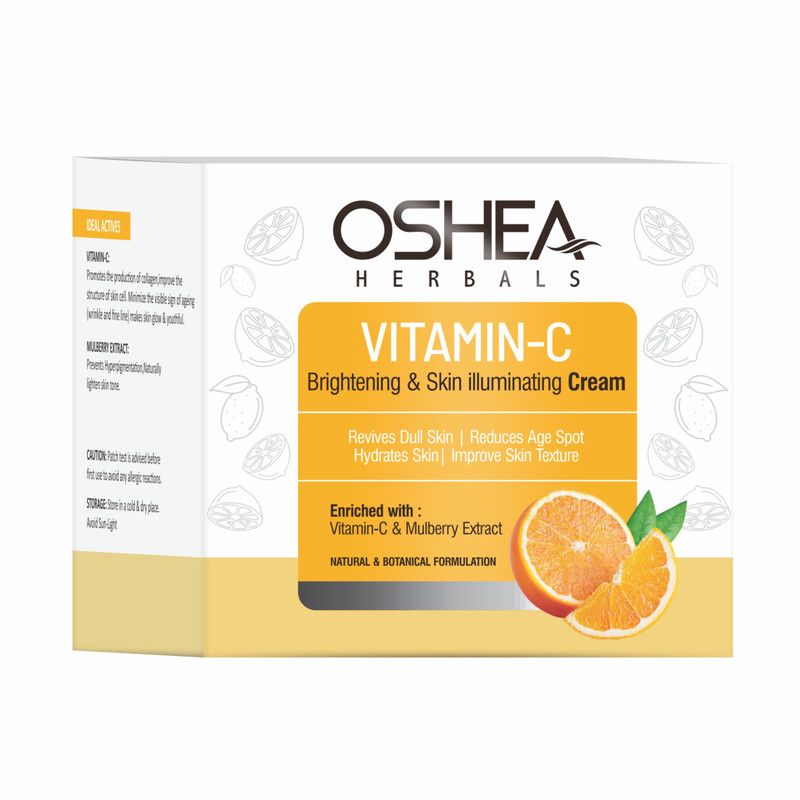 Oshea Herbals - Vitamin C Brightening & Skin Illuminating Cream - Anti Ageing 50g
