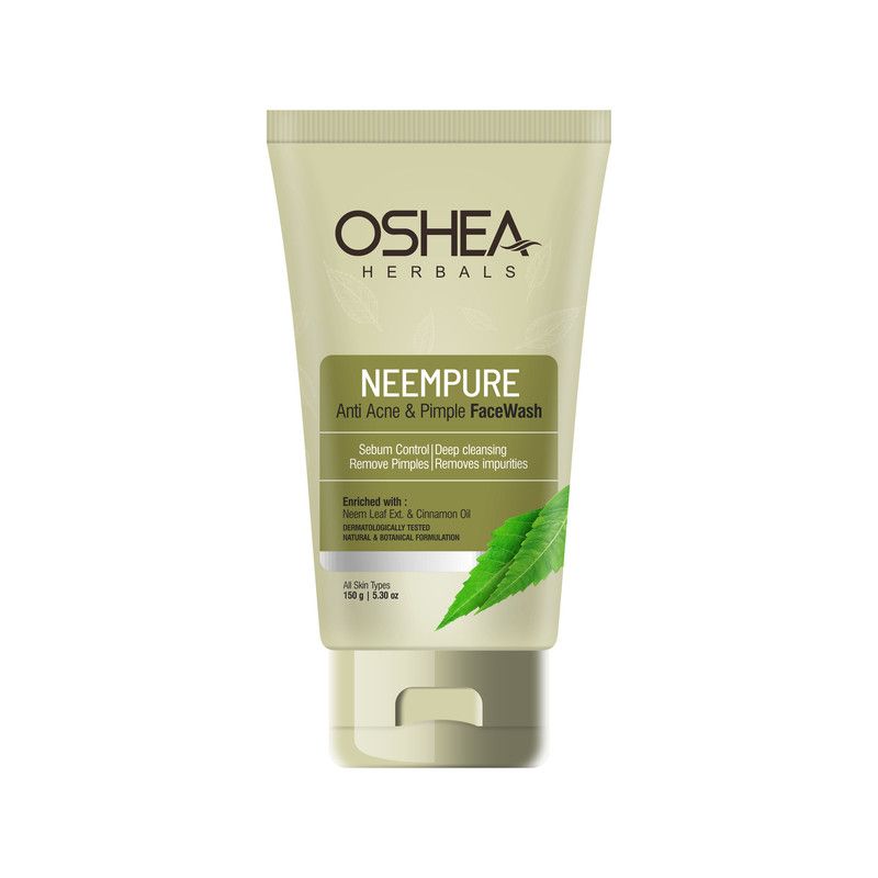 Oshea Herbals - Neempure Anti Acne & Pimple Facewash For All Skin Types 150g