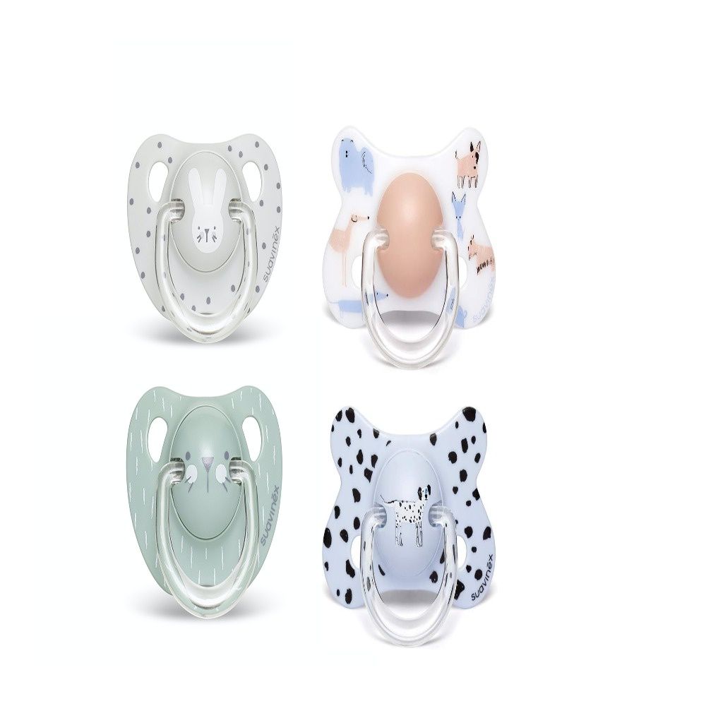 Suavinex - Baby Premie Pacifier 0M - S1 - Pack of 4