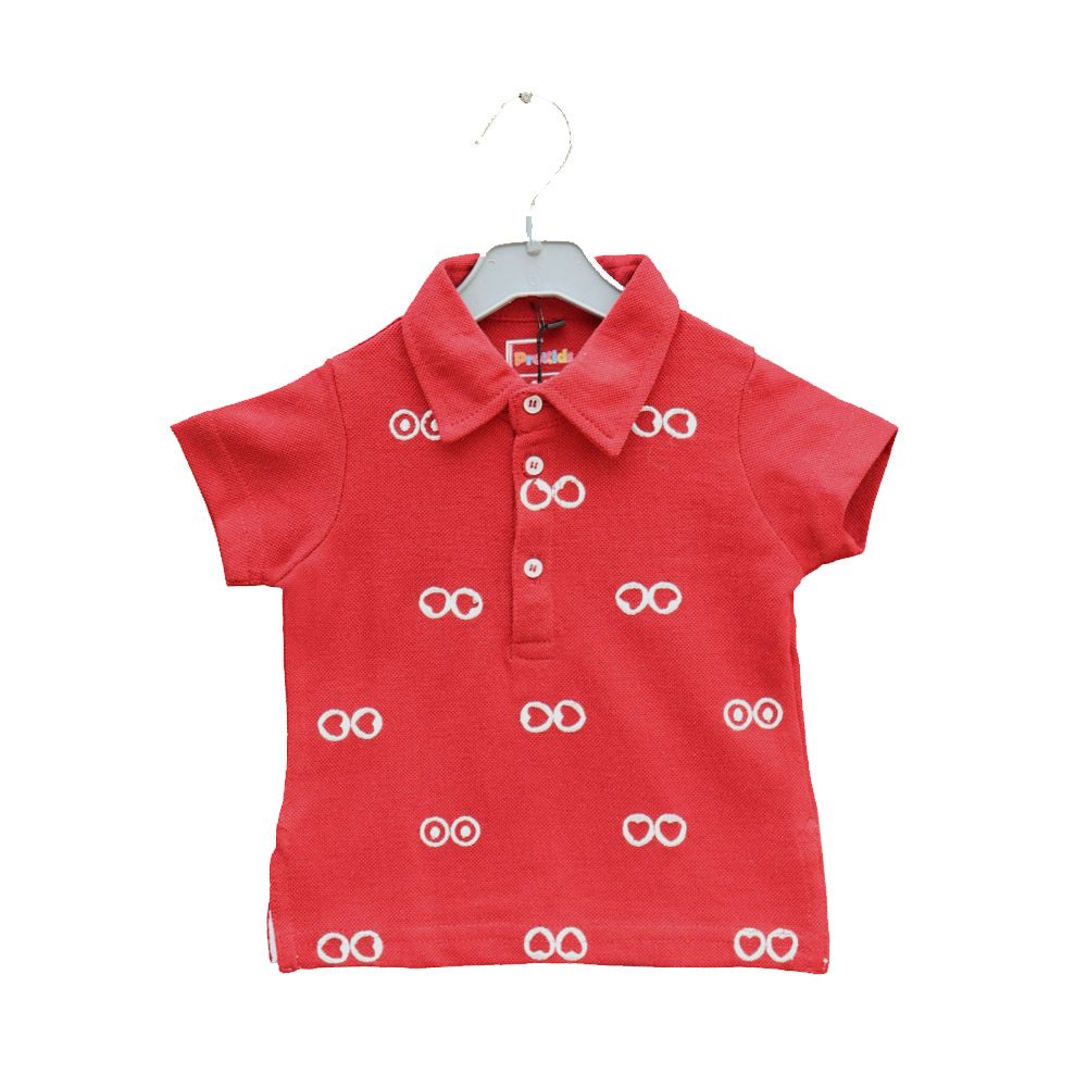 Prokids - Baby Button Up Polo Shirt - Maroon