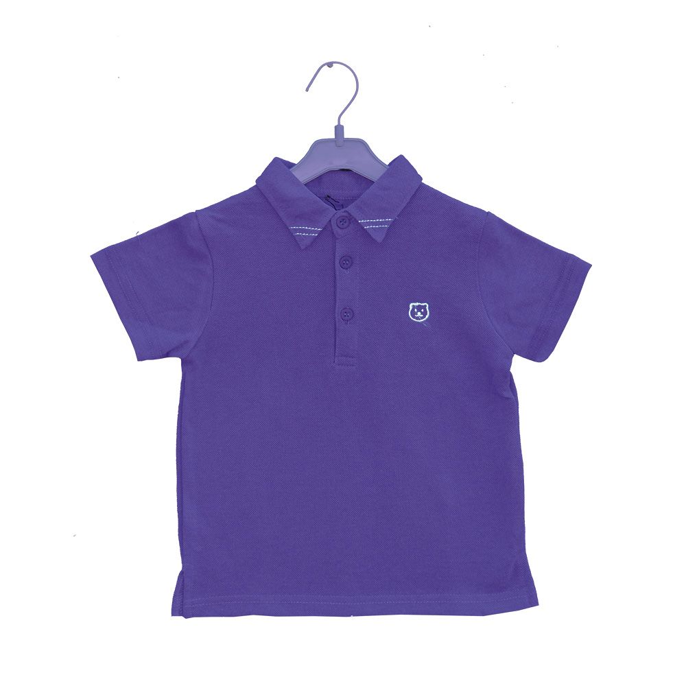 Prokids - Kids Button Up Polo Shirt - Ultra Violet