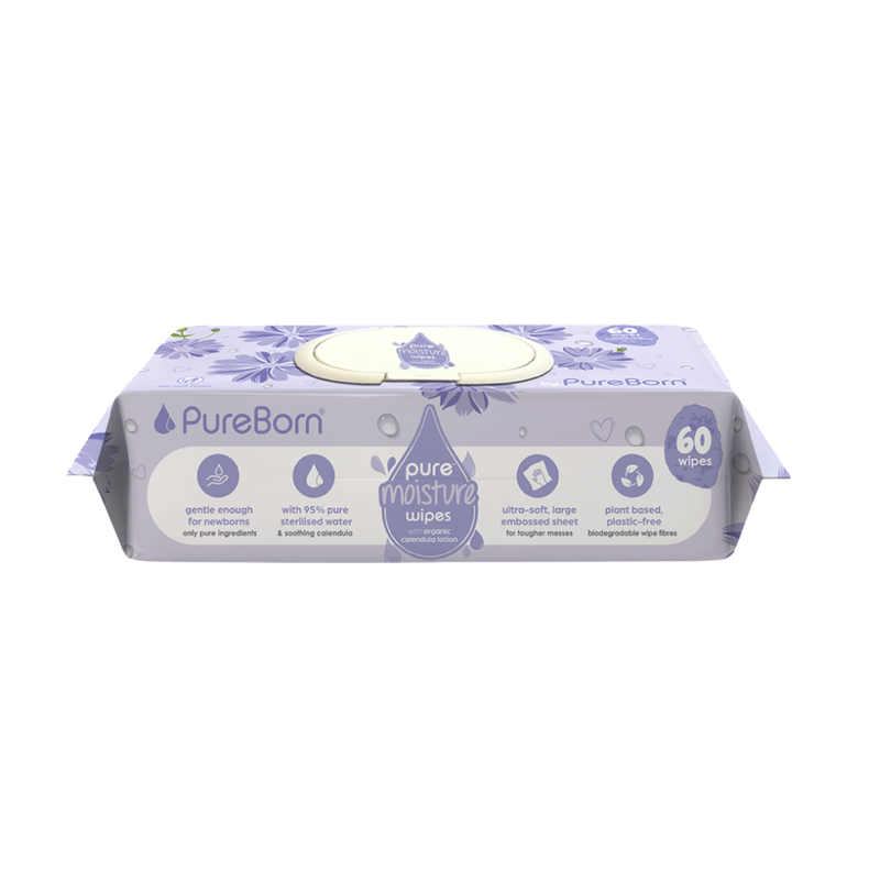 Pureborn - Pure Moisture Baby Wipes - Pack of 60