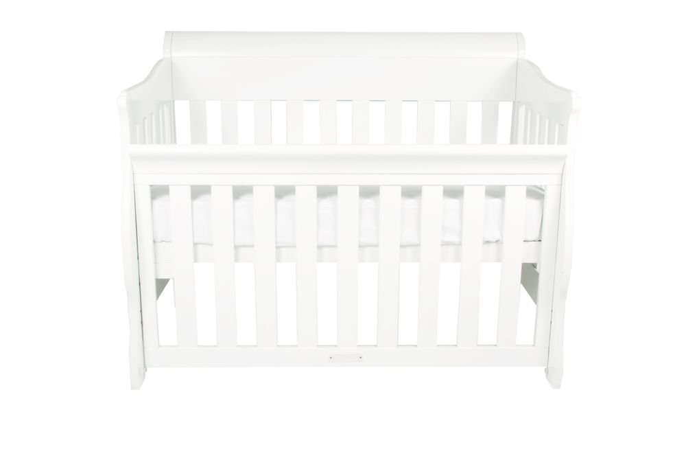babyhood - Amani Sleigh Cot - White