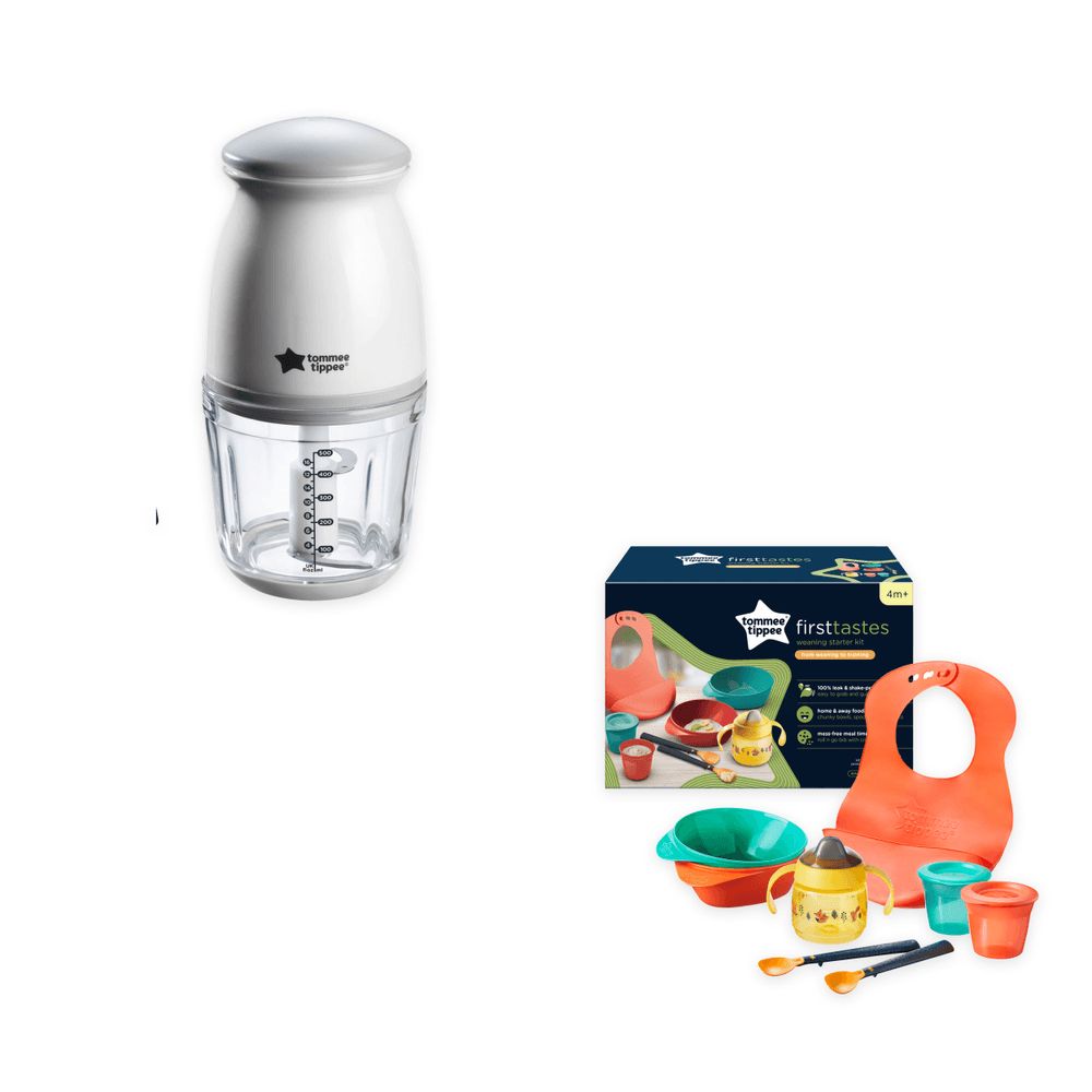 Tommee Tippee - Quick-Chop Mini Baby Food Blender And Chopper - 500 ml With Weaning Kit