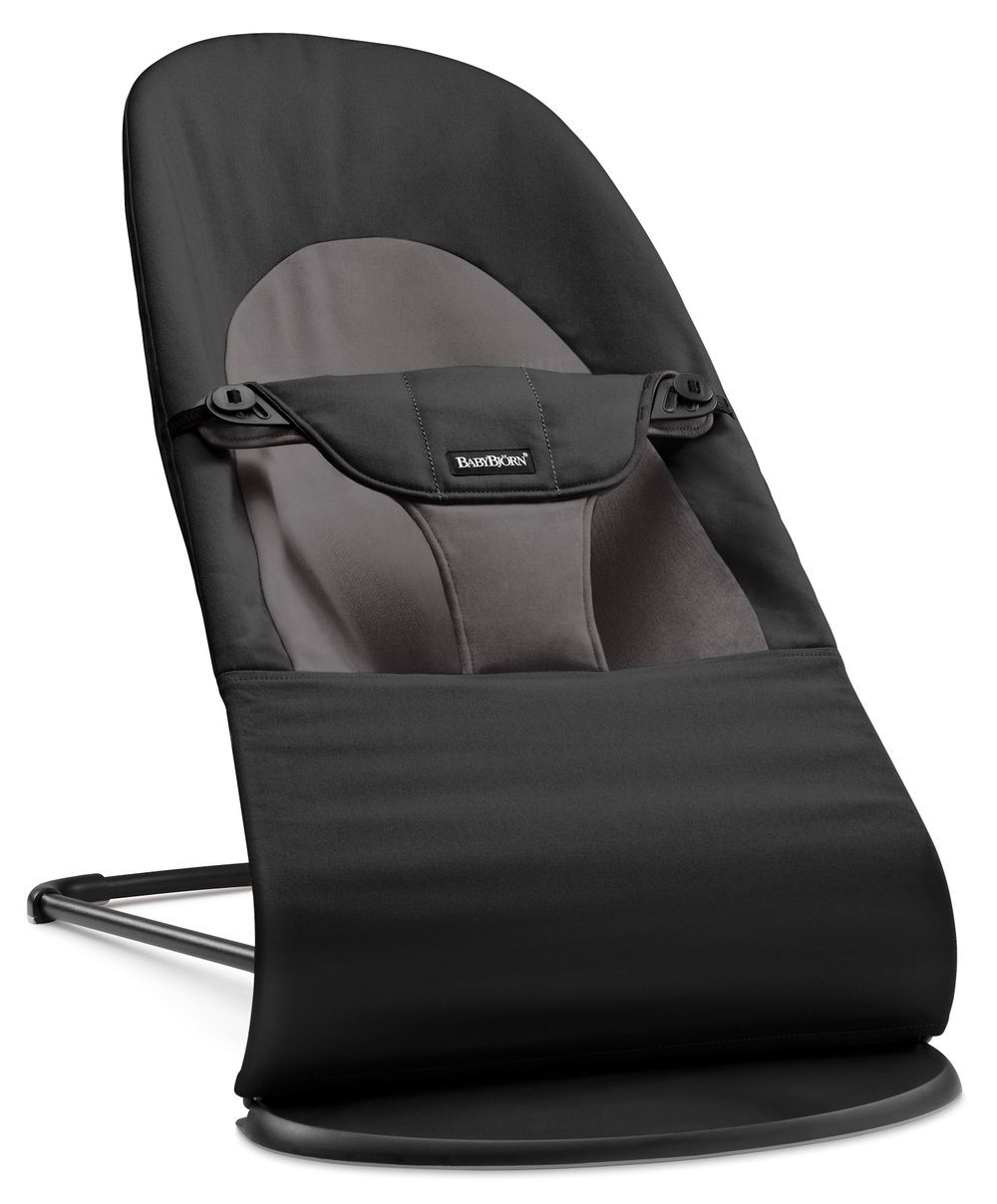 BABYBJORN - Soft Woven Balance Bouncer - Black/Dark Grey