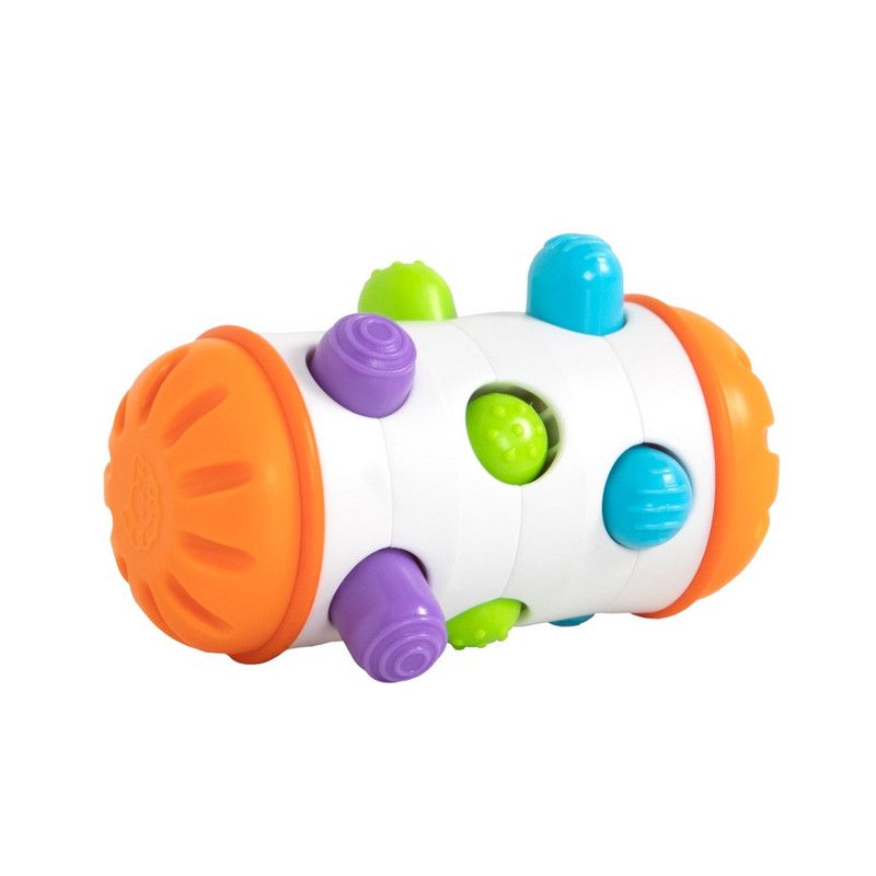 Fat Brain Toys - Rolio Pegs Rattle Toy - Multicolor