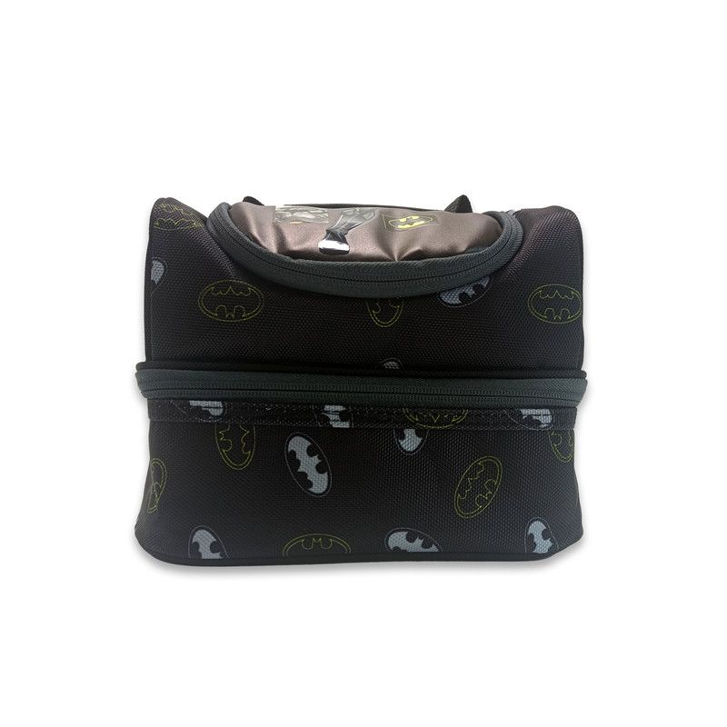 Warner Bros. - Batman Dark Crusaider Dual Compartment Lunch Bag - Black