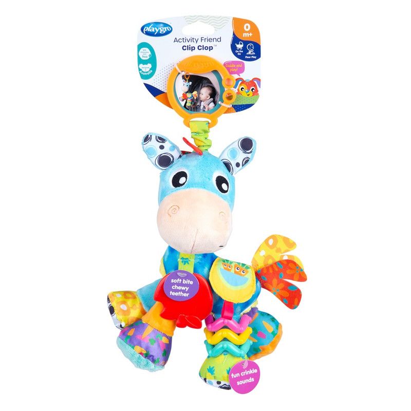 Playgro - Activity Friend Crib And Stroller Toy - Clip Clop Horse