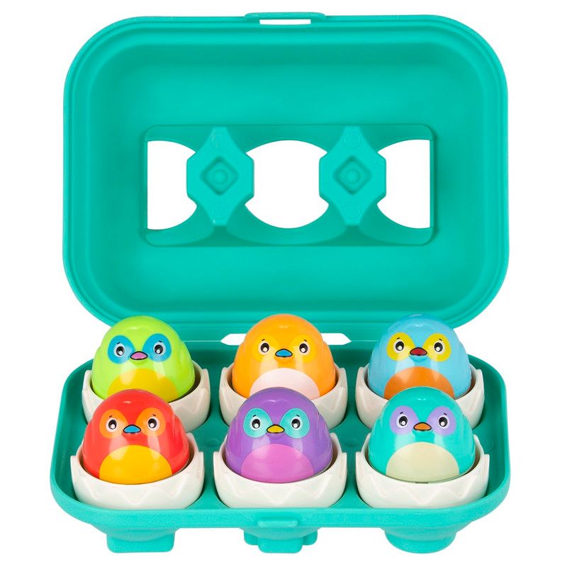 Playgro - Hatch And Match Eggs Early Learning Toy Set - Multicolor - 7 Pcs