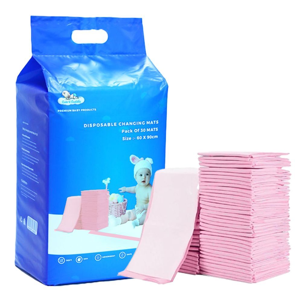 Cute 'n' Cuddle - Disposable Changing Mats - 30 Pcs - 60x90 cm