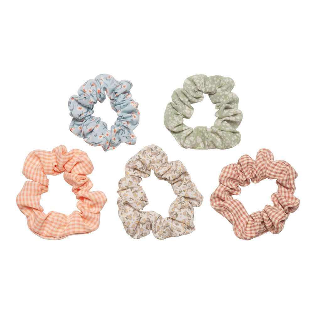 Mimi & Lula - Floral Hair Scrunchies - Multicolor - 5 Pcs