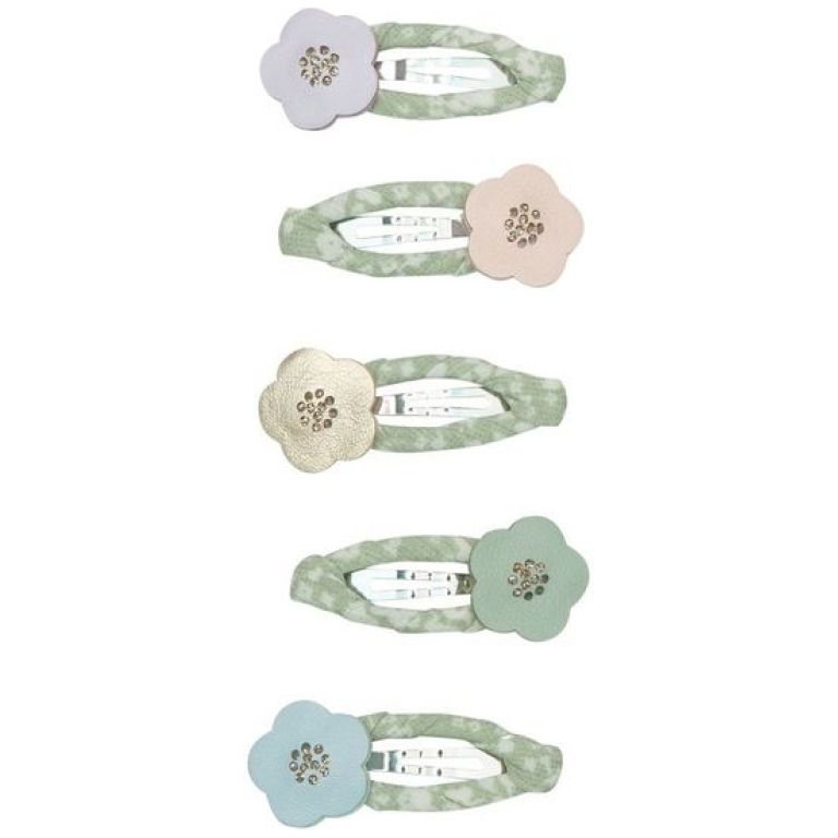 Mimi & Lula - Mini Bloom Clic Clacs Hair Clips - Multicolor - 5 Pcs